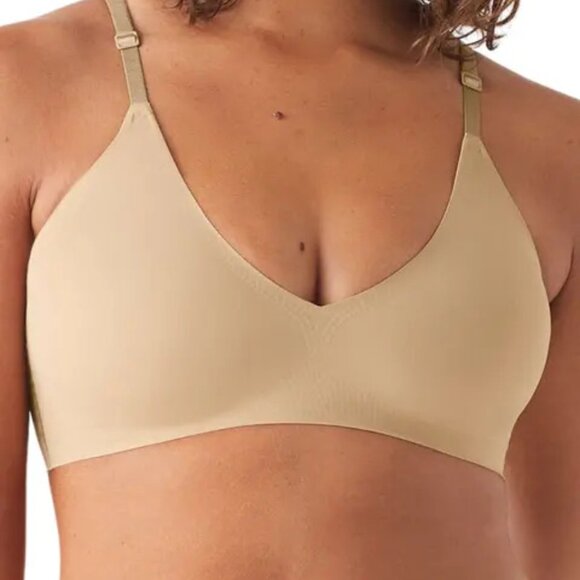 True & Co. Tan Seamless Wireless Pull On Bra - Picture 1 of 4